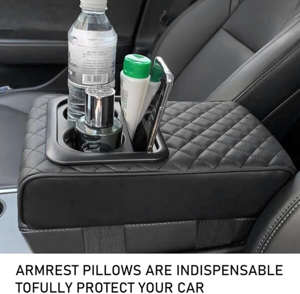 Car Seat Organizer with Cup Holder | Back Seat Storage Armrest