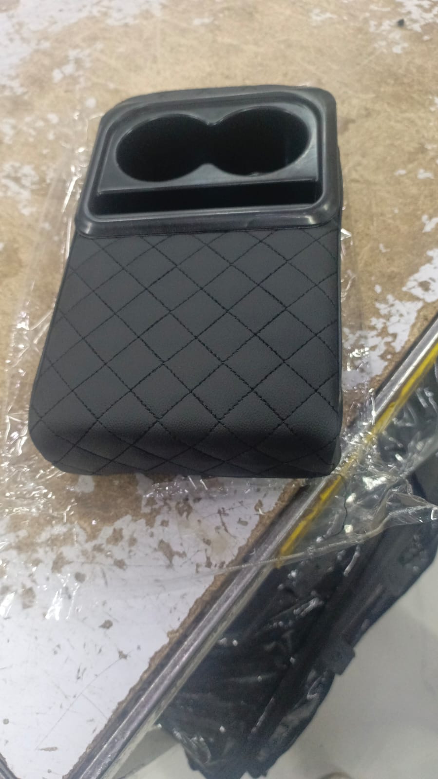 Car Seat Organizer with Cup Holder | Back Seat Storage Armrest