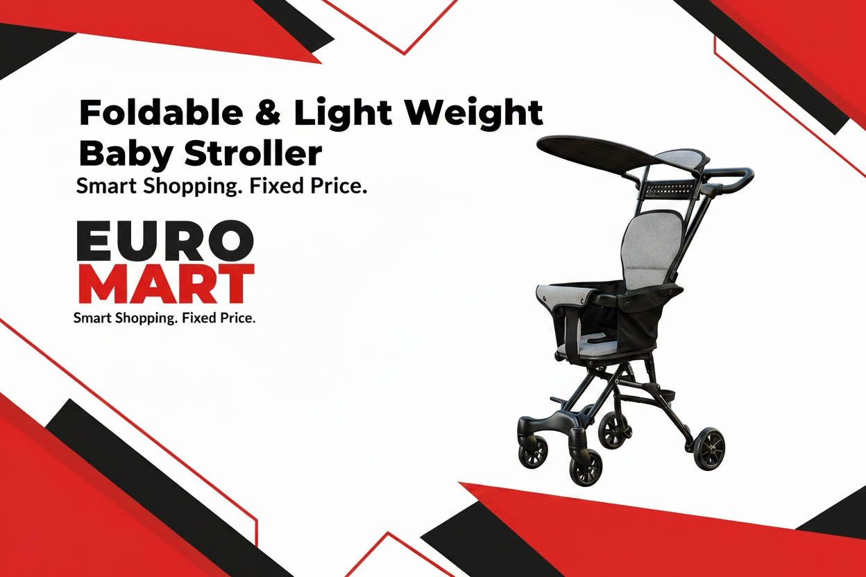 Foldable & Light Weight Baby Stroller - Euro Mart