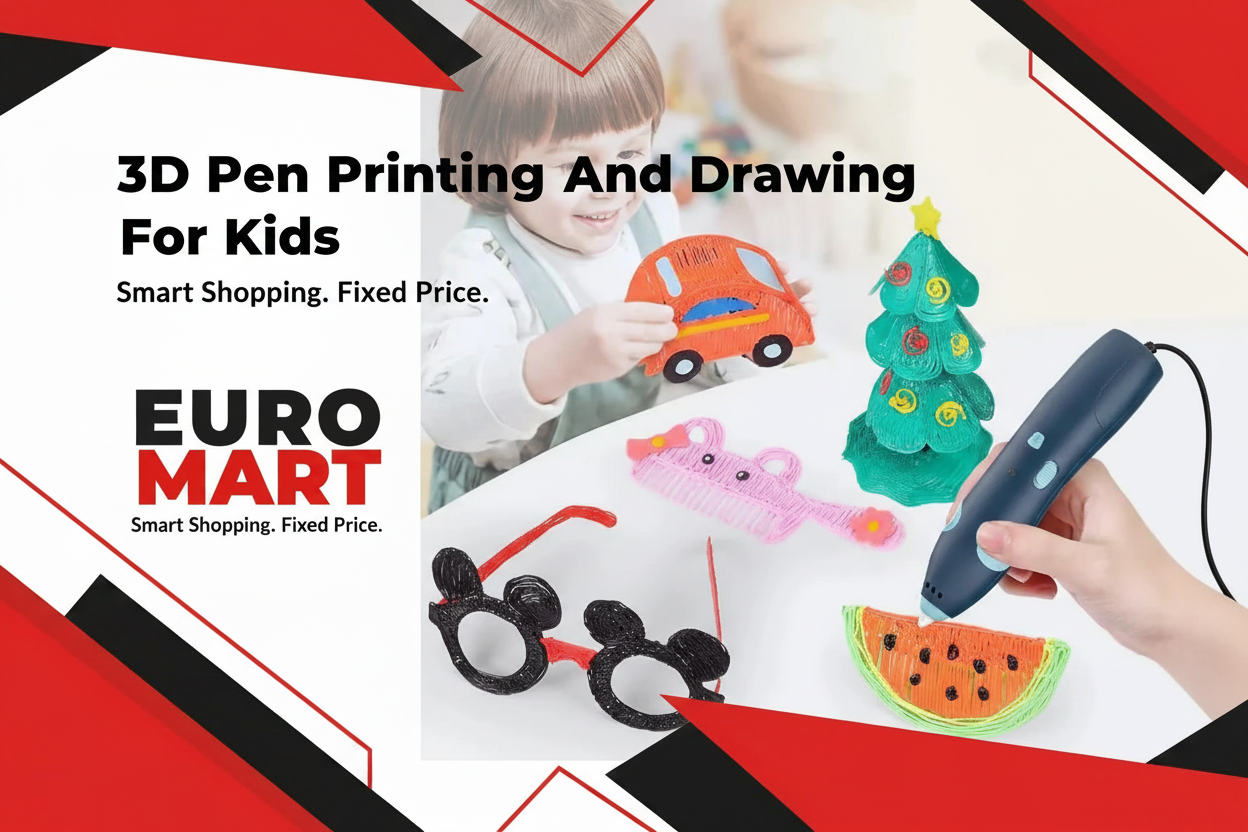 3D Pen Printing And Drawing Pen For Kids - Euro Mart