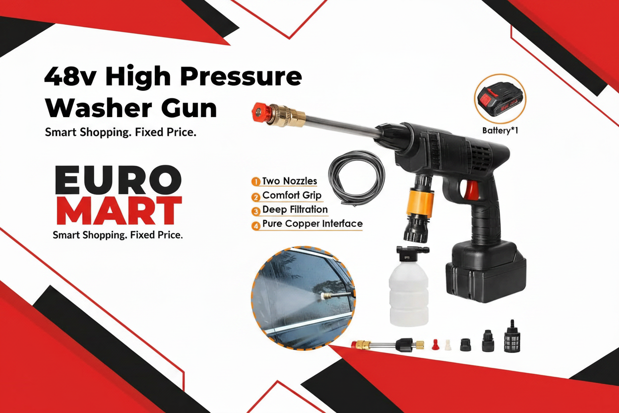 48v High Pressure Washer Gun - Euro Mart